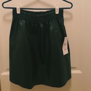 Leather Miniskirt (with Pockets)